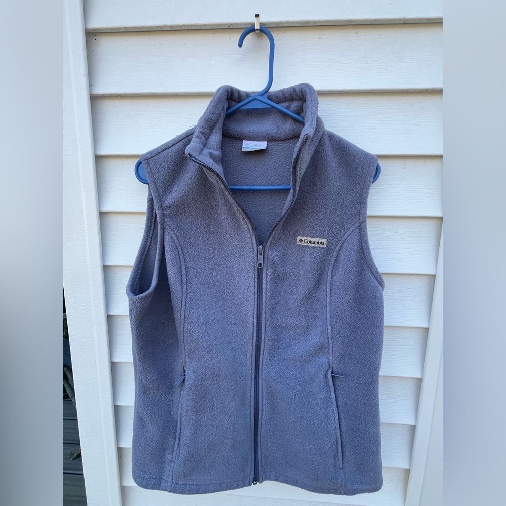 Columbia womens , Fleece Vest - dusty blue